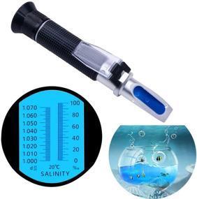 img 4 attached to 🐠 Hallocool Salinity Refractometer: Advanced Aquarium Saltwater Tester with ATC - Dual Scale 0-100 PPT & 1.000-1.070 Specific Gravity - Ideal for Marine Fishkeeping Hydrometer Testing
