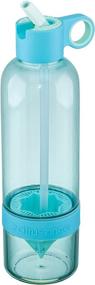 img 1 attached to Citrus Zinger Sip: 28 oz. Blue Active Infusion Water Bottle by Zing Anything