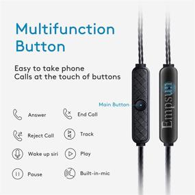 img 3 attached to 🎧 High-quality Wired Earbuds with Microphone and Noise Isolation - Empsun Stereo Bass Earphones for Smartphones, Tablets, iPods, iPads, MP3 Players - Compatible with 3.5 mm Interface