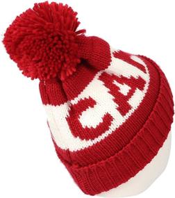 img 1 attached to Stylish AND Cozy: WITHMOONS Knit US Canada Flag Union Jack Pom Beanie Hat JZP0027