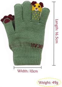 img 3 attached to 🧤 Stay Cozy and Warm with Kacota Knitted Fleece Winter Gloves - Perfect Boys' Accessories for Cold Weather