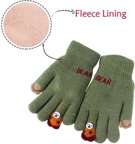 img 2 attached to 🧤 Stay Cozy and Warm with Kacota Knitted Fleece Winter Gloves - Perfect Boys' Accessories for Cold Weather