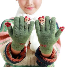 img 1 attached to 🧤 Stay Cozy and Warm with Kacota Knitted Fleece Winter Gloves - Perfect Boys' Accessories for Cold Weather