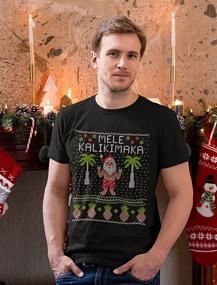 img 2 attached to 🎄 Hawaiian Christmas Sweater for Men - TeeStars Kalikimaka Clothing Shirts