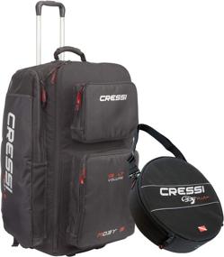 img 3 attached to 🧳 Cressi Moby 5: Italian Designed 115L Roller Luggage Bag with Backpack Straps for Ample Storage