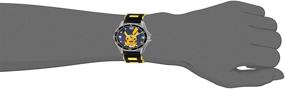 img 2 attached to Black Pokemon Boys' Analog Quartz Watch with Rubber Strap, 21 (Model: POK9056AZ)