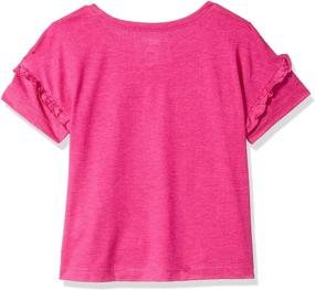 img 1 attached to 👚 Crazy 8 Girls' Short Sleeve Ruffle Graphic Tee