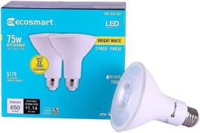 img 1 attached to 🌱 EcoSmart Bright Dimmable 2 Pack: Illuminating Your Space with Efficiency