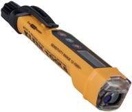 🔦 klein tools ncvt-6: non-contact volt tester with laser distance meter - 12-1000v ac, led & audible alarms, pocket clip logo