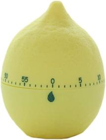 img 4 attached to 🍋 Cute Fruit Cookie Kitchen Timer - Novelty Manual Cooking Timer for Kitchen Alarm & Home Desktop Decor (Lemon)