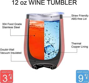 img 3 attached to 🎁 UnowYi Thank You Gifts for Women, Coworkers, and Friends - Vacuum Insulated Tumbler 12oz for Goodbye, Birthdays, Halloween, Christmas, Graduation; Includes Funny & Inspirational Wish Card