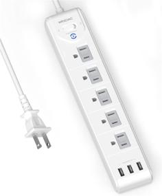 img 4 attached to Extension Polarized Protector Mountable Non Grounded Power Strips & Surge Protectors