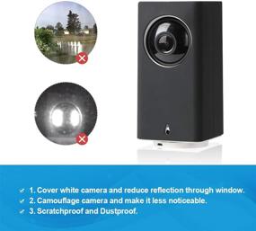 img 3 attached to 📷 LANMU Black Silicone Skin Cover for Wyze Cam Pan, Camouflage Accessories for Enhanced Security Camera