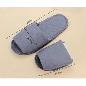 img 3 attached to HEALLILY Pairs Disposable Slippers Folding