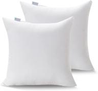 🛋️ acanva decorative throw pillow inserts for sofa, bed, couch and chair, 28" l x 28" w, white 2 pack: luxurious comfort and style logo