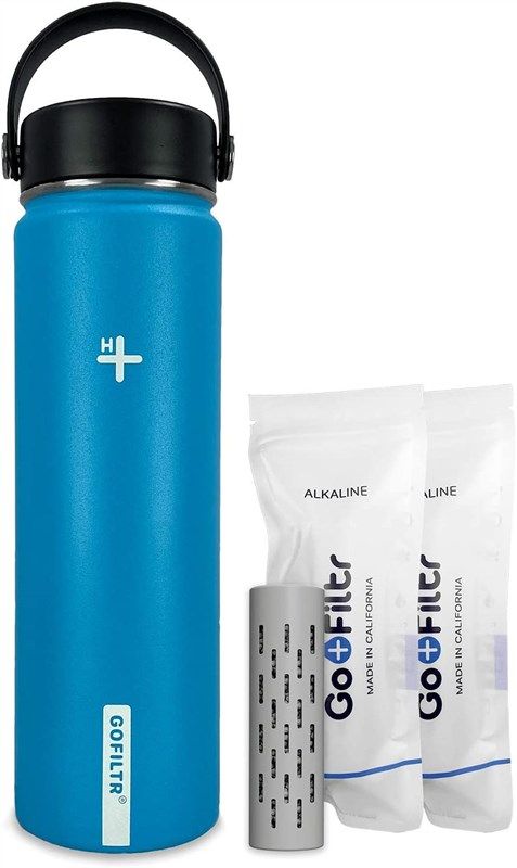 GOFILTR 22 Oz 9.5pH Alkaline Water Bottles