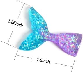 img 3 attached to 🧜 Enhance Your Crafts with SBYURE 30PCS Mermaid Tail Slime Charms: Resin Flatback for DIY Crafts, Ornament, and Scrapbooking