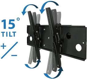 img 2 attached to 📺 Premium Full Motion TV Wall Mount - Mount-It MI-310B | 32 to 60-Inch TVs, VESA 750x450mm, 175 lb Weight Capacity | Heavy-Duty Articulating Mount, Black