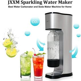 img 3 attached to JXXM Soda Maker: Your Home Carbonated Water Machine with 1L BPA Free Bottle