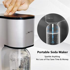 img 1 attached to JXXM Soda Maker: Your Home Carbonated Water Machine with 1L BPA Free Bottle