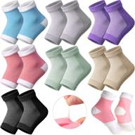 🧦 jagely moisturizing socks: toeless spa gel heel socks - 7 pairs for repairing, moisturizing & soothing dry, rough, cracked heels - sleep socks for women and men logo