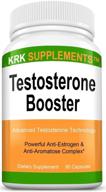 💪 krk supplements 1 pack testosterone booster with anti-estrogen & anti-aromatase complex - tribulus terrestris extract, chrysin, diindolylmethane dim, eurycoma longifolia jack, gamma oryzanol - 90 capsules logo