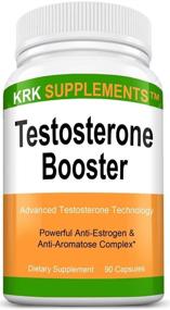 img 3 attached to 💪 KRK Supplements 1 Pack Testosterone Booster with Anti-Estrogen & Anti-Aromatase Complex - Tribulus Terrestris Extract, Chrysin, Diindolylmethane DIM, Eurycoma Longifolia Jack, Gamma Oryzanol - 90 Capsules