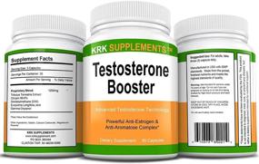 img 2 attached to 💪 KRK Supplements 1 Pack Testosterone Booster with Anti-Estrogen & Anti-Aromatase Complex - Tribulus Terrestris Extract, Chrysin, Diindolylmethane DIM, Eurycoma Longifolia Jack, Gamma Oryzanol - 90 Capsules
