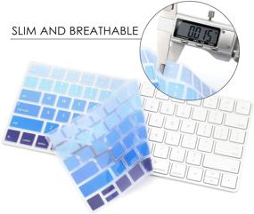 img 1 attached to Обложка Allinside Ombre Blue для Apple Magic Keyboard (MLA22LL/A) с американской раскладкой