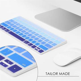 img 2 attached to Обложка Allinside Ombre Blue для Apple Magic Keyboard (MLA22LL/A) с американской раскладкой