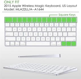 img 3 attached to Обложка Allinside Ombre Blue для Apple Magic Keyboard (MLA22LL/A) с американской раскладкой