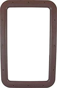 img 1 attached to 🚪 Valterra A77013 Brown Carded Interior Entrance Door Window Frame: Upgrade Your RV's Aesthetic and Functionality!