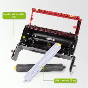 img 3 attached to 🧹 Upgraded Replacement Parts for iRobot Roomba 800 900 Series Vacuum Cleaner - AIKEEC Enhanced Brush Assembly with Main Brush Frame Cleaning Head Module