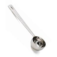 efficiently measure and scoop with the 1/2 tablespoon long handled scoop, 8.625 inches logo