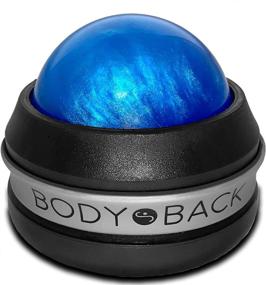 img 4 attached to Blue Body Back Massage Roller Ball - Self Massager for Sore Muscle & Joint Pain, with Lacrosse Ball Massager