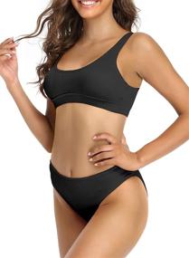 img 1 attached to SHEKINI Womens Cutout Swimsuits Ribbed