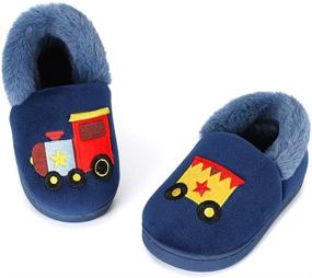 img 3 attached to 🚀 Cartoon Rocket Toddler Boys' Household Slippers Shoes