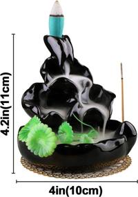 img 3 attached to 🌊 Ivenf Backflow Incense Burner: Enhance Your Home with a Waterfall of Fragrant Relaxation