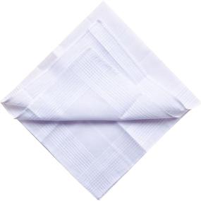 img 2 attached to Cotton Handkerchiefs Pocket Square Hankies