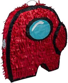 img 2 attached to 🎮 Gaming-themed Crewmate Mini Pinata: Versatile Outdoor Party Game, Space Decoration, and Cool Gift for Kids' Birthday Parties or Teens (Red)