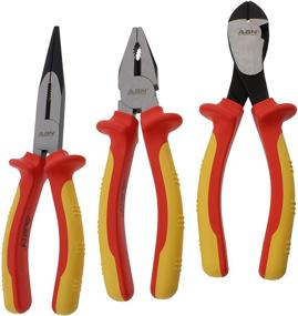 img 4 attached to 🔧 ABN 3-Piece Insulated Pliers Set - Wire Stripping, Crimping, and Cutter Tool Kit for Electricians - Stripper, Crimper, Wire Cutter included