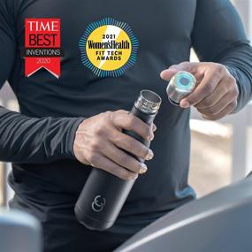 img 1 attached to 💧 CrazyCap 2.0 UV Water Purifier & Self Cleaning Stainless Steel Insulated Water Bottle - Ultimate Outdoor Companion for Clean Drinkable Water on the Go!