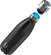 💧 crazycap 2.0 uv water purifier & self cleaning stainless steel insulated water bottle - ultimate outdoor companion for clean drinkable water on the go! логотип