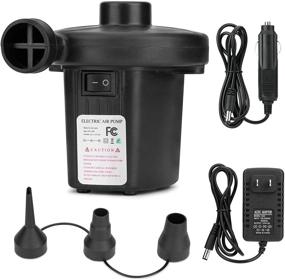 img 4 attached to Bestrip Electric Air Pump: Ultimate Inflation Solution for Air Mattresses, Pool Floats, Boat Rafts & More!