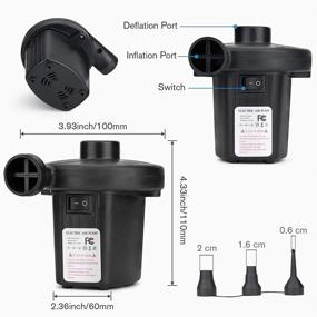 img 2 attached to Bestrip Electric Air Pump: Ultimate Inflation Solution for Air Mattresses, Pool Floats, Boat Rafts & More!