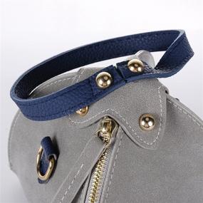 img 3 attached to QZUnique Triangle Leather Handbag Shoulder Women's Handbags & Wallets and Satchels