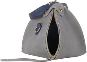 img 1 attached to QZUnique Triangle Leather Handbag Shoulder Women's Handbags & Wallets and Satchels