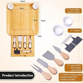 img 1 attached to 🍽️ Discover the Delights of InnoStrive's Organic Charcuterie Platter Slide Out