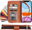 kihuwey premium leather kickstand protective cell phones & accessories logo