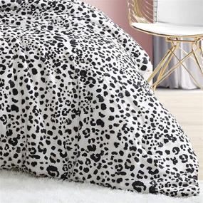 img 1 attached to 🌊 Betsey Johnson Water Leopard Collection Queen Comforter Set - Cool, Lightweight, White